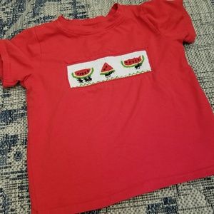 Smocked Polka Dot T-Shirt